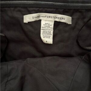 Diane Von Furstenberg Black Josun Strapless Dress